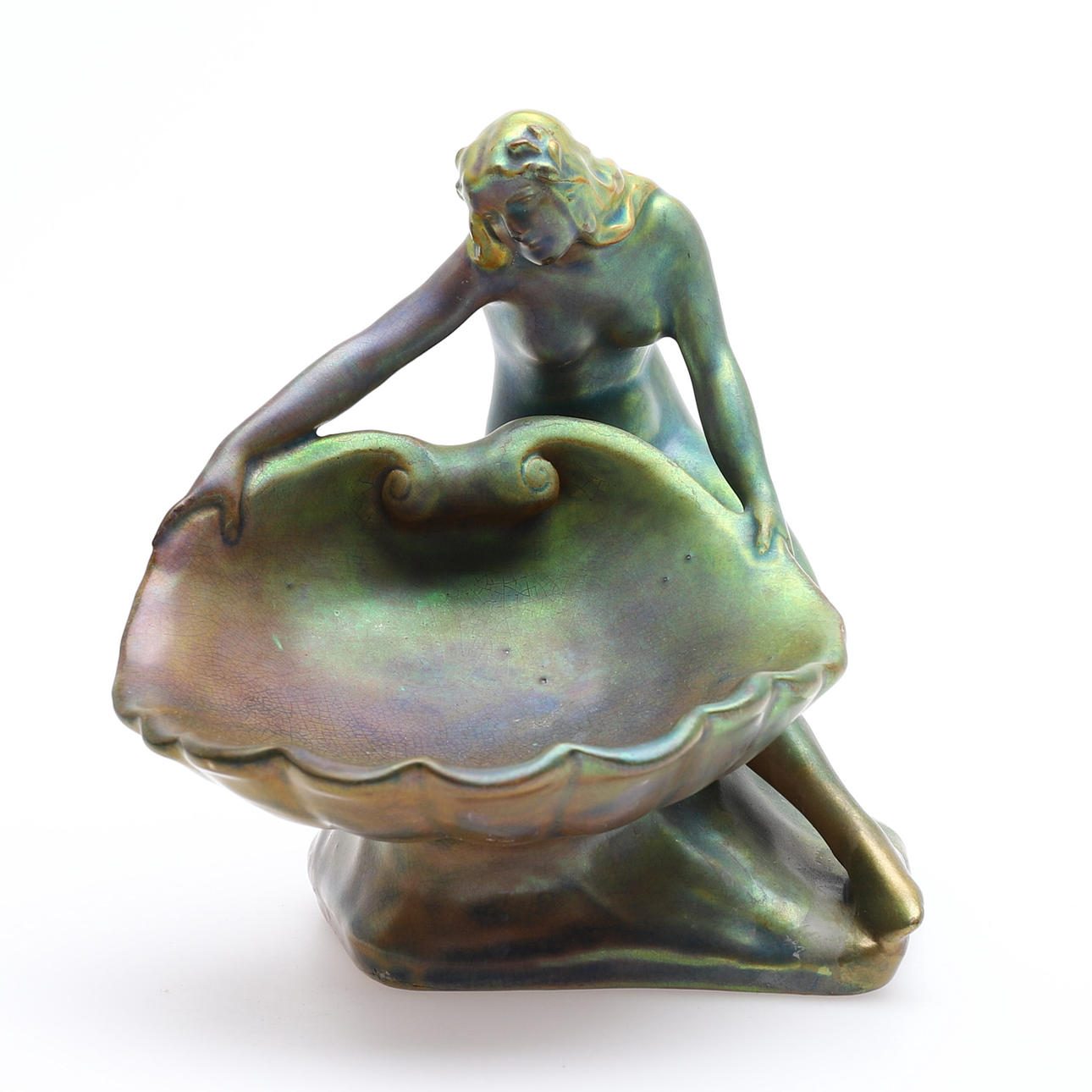 LAJOS MACK, FIGUR, ZSOLNAY.