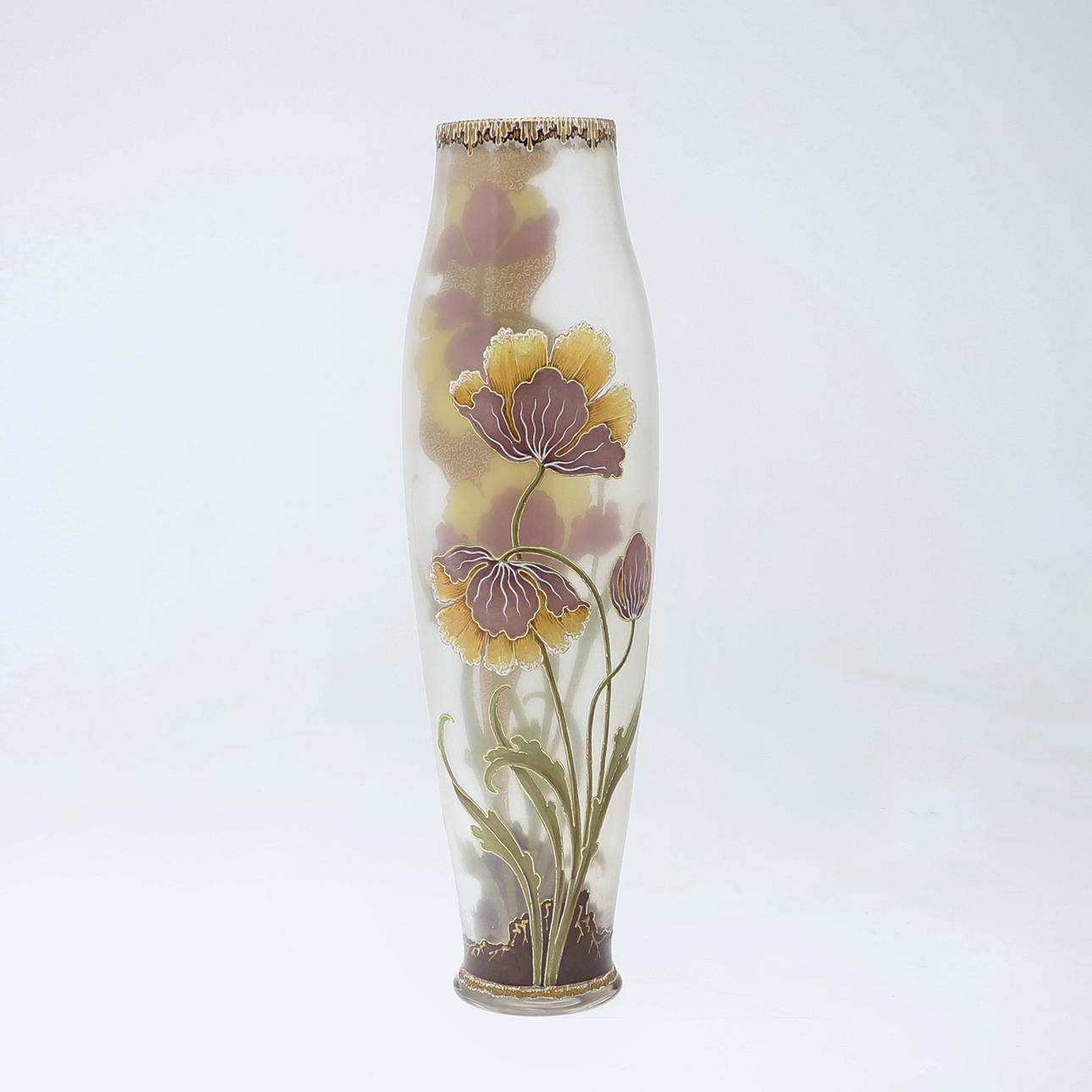 Jugendstil-Vase, Glas, Frankreich.