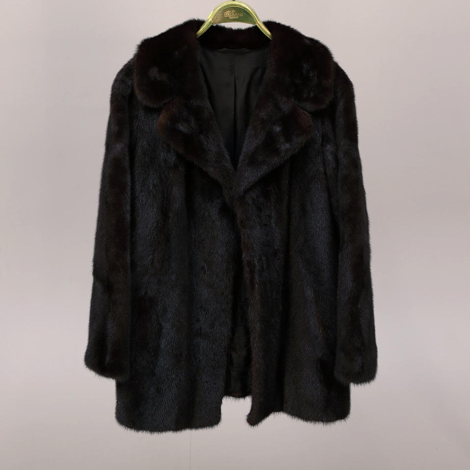 PÄLSJACKA, mink, Saga, Hellqvist Dahl, Tranås, storlek 36.