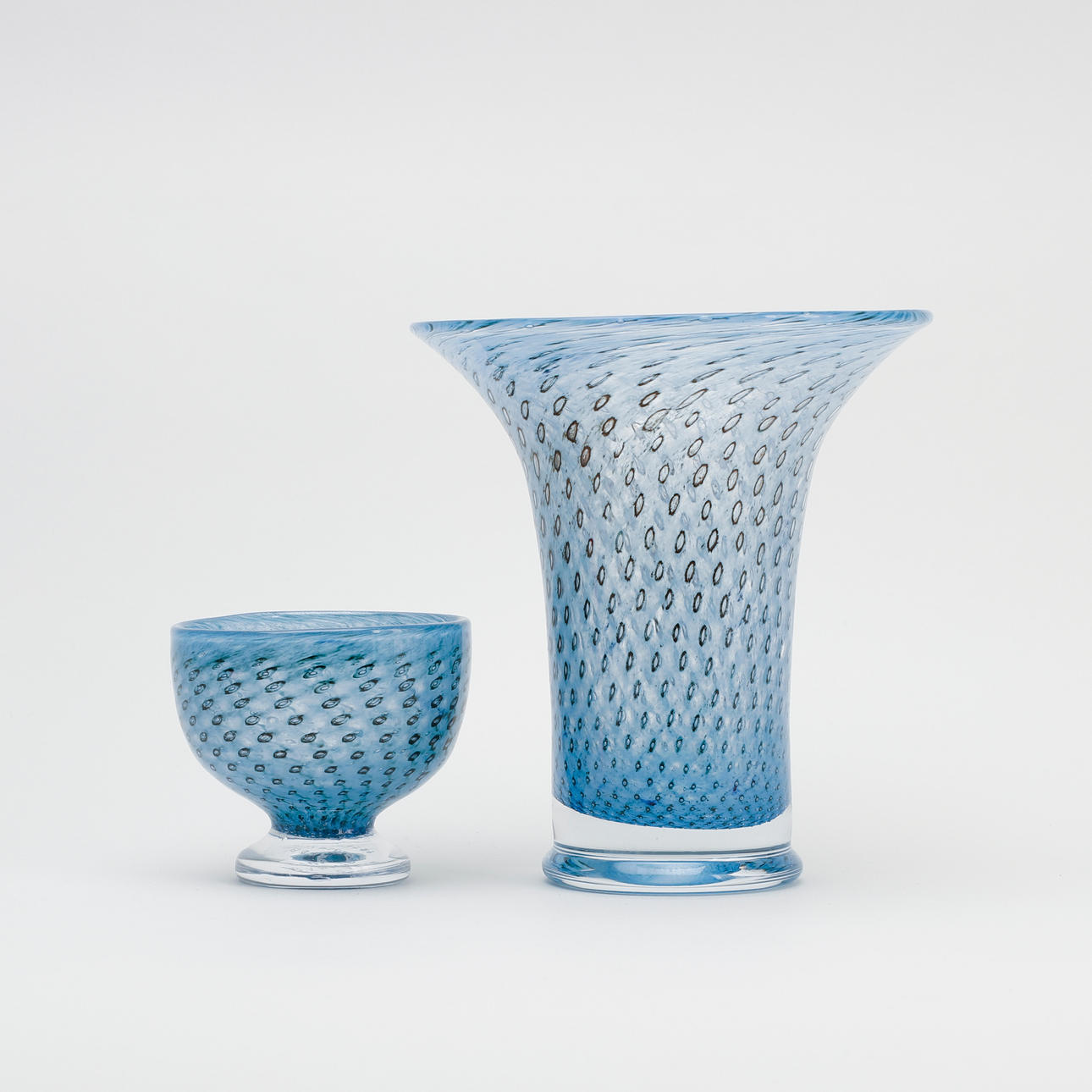 BERTIL VALLIEN. Vas samt skål, glas, Boda.