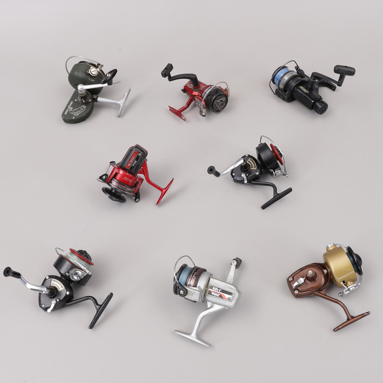 ROLLEN, 8 Stück, DAMEN, Daiwa, Karmann, Shakespeare.