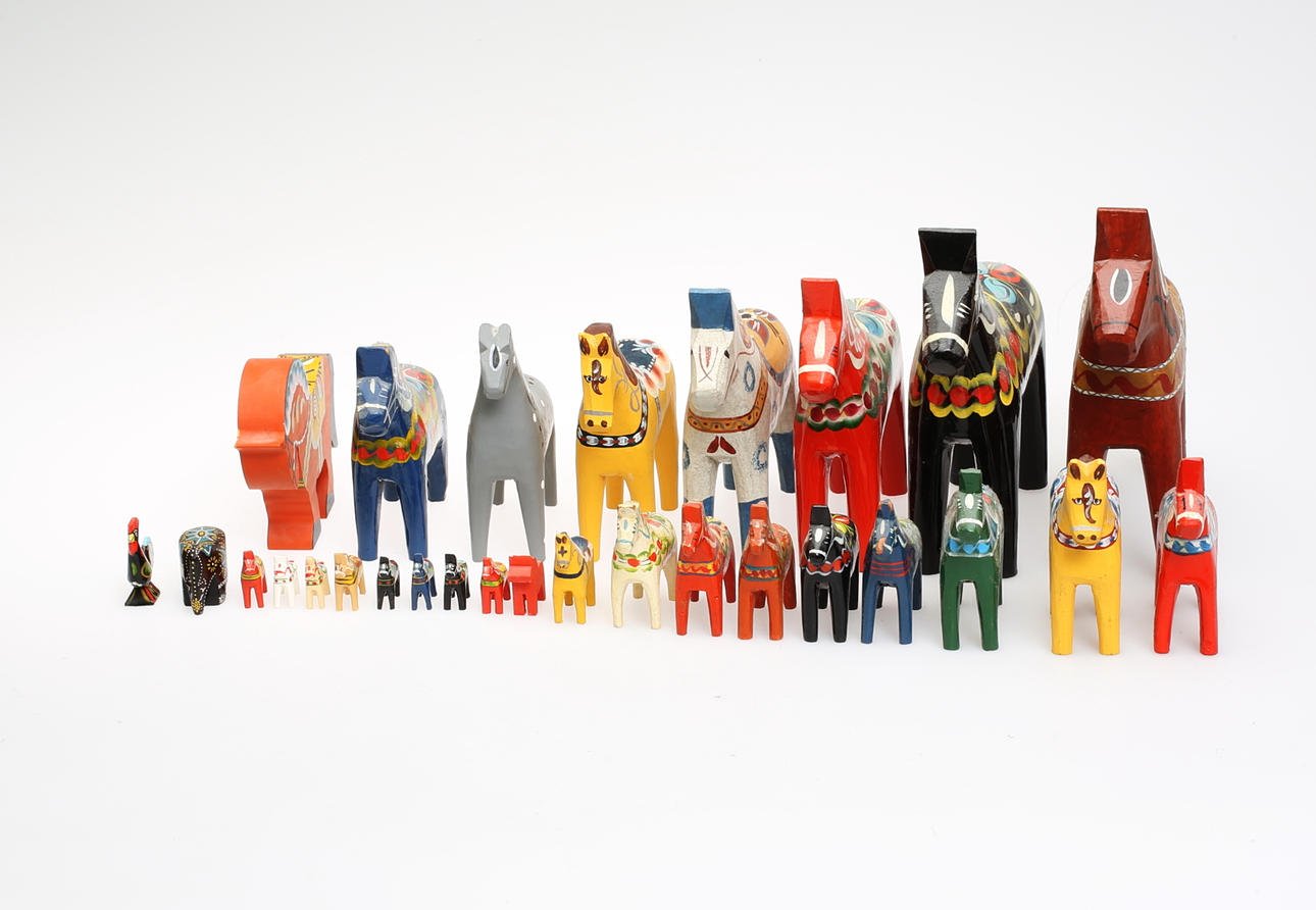 DALAHÄSTAR, samling, 25 stycken.