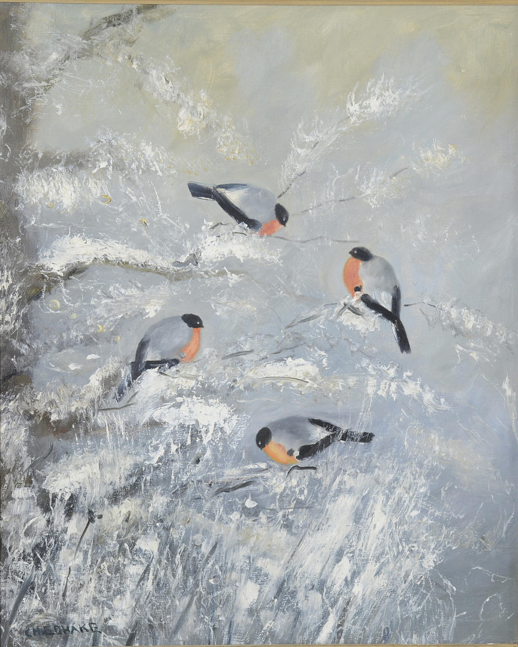 CHARLES FOLKE EDHAKE. Olja på duk.