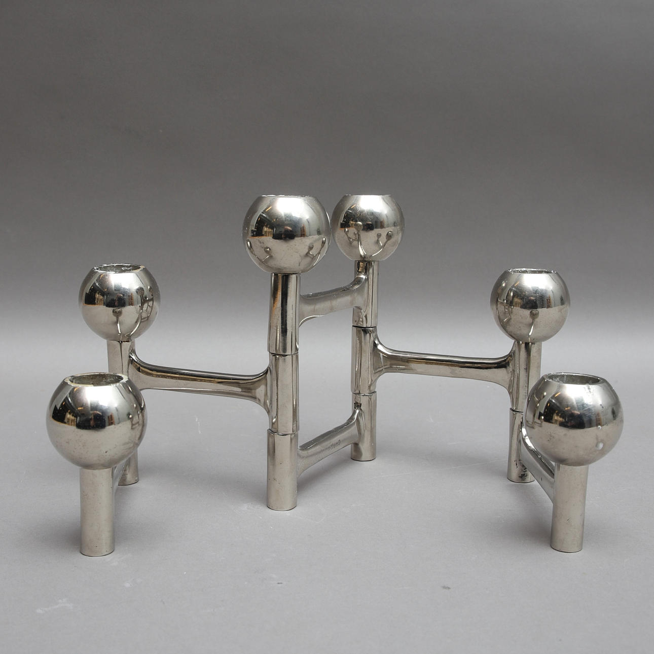 KERZENSTÄNDER, Pols Potten, Metall/Nickel.