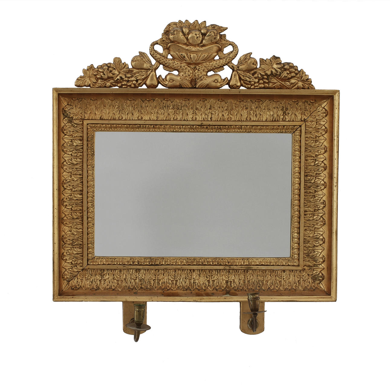 SPEGELLAMPETTER, ett par, Empire, västra Sverige, 1800-talets första hälft.