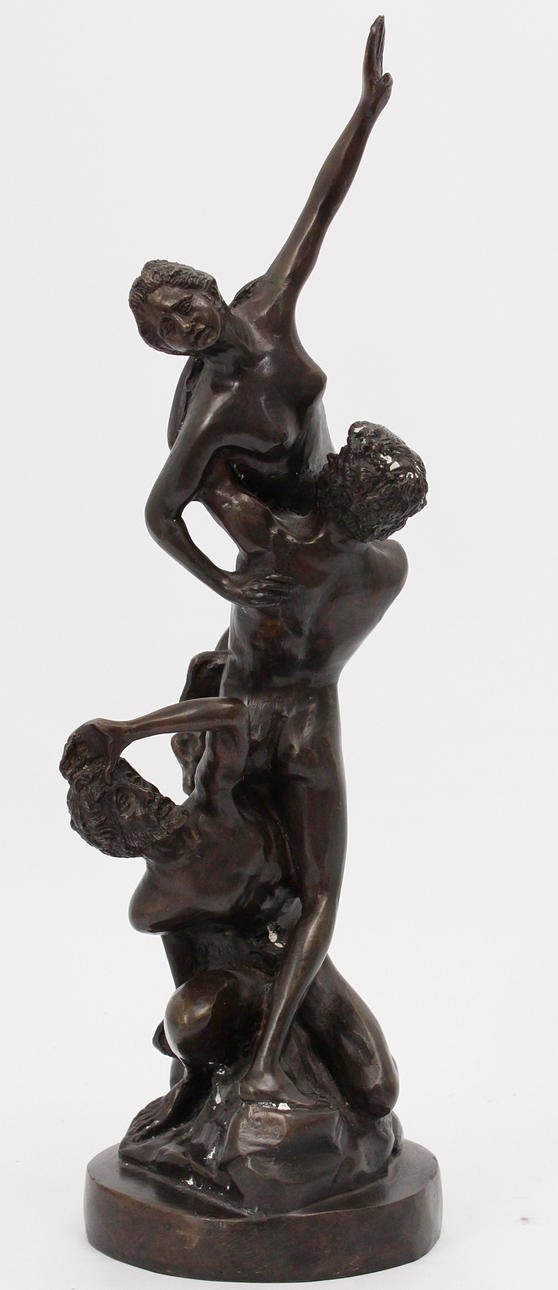 SKULPTUR, brons, Sabinskornas bortrövande, Giambologna.