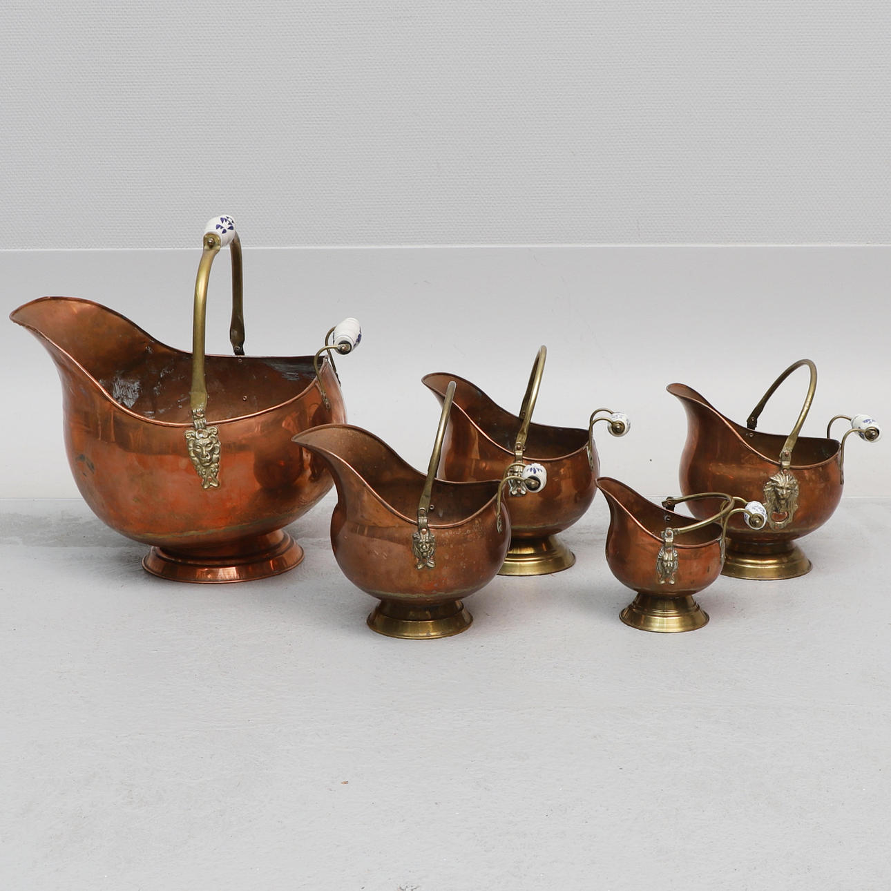 KOLHÄMTARE, 5 st. koppar, 1900-tal.