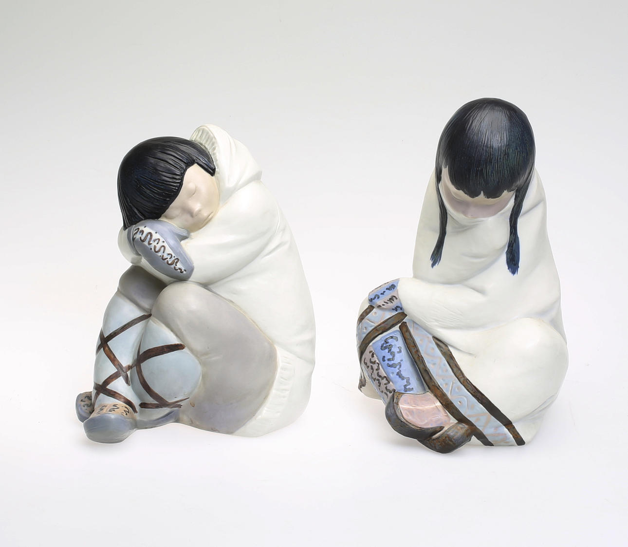 FIGURINER, 2 st. Lladró, porslin, Spanien.