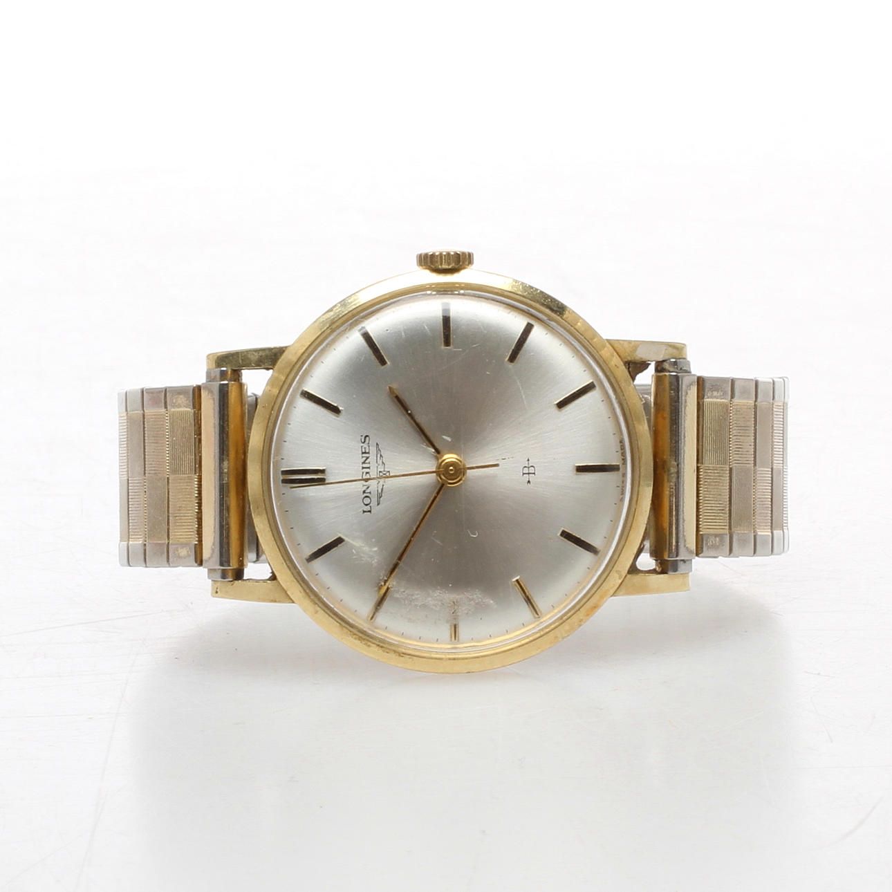 HERRARMBANDSUR, Longines, boett 14k guld.