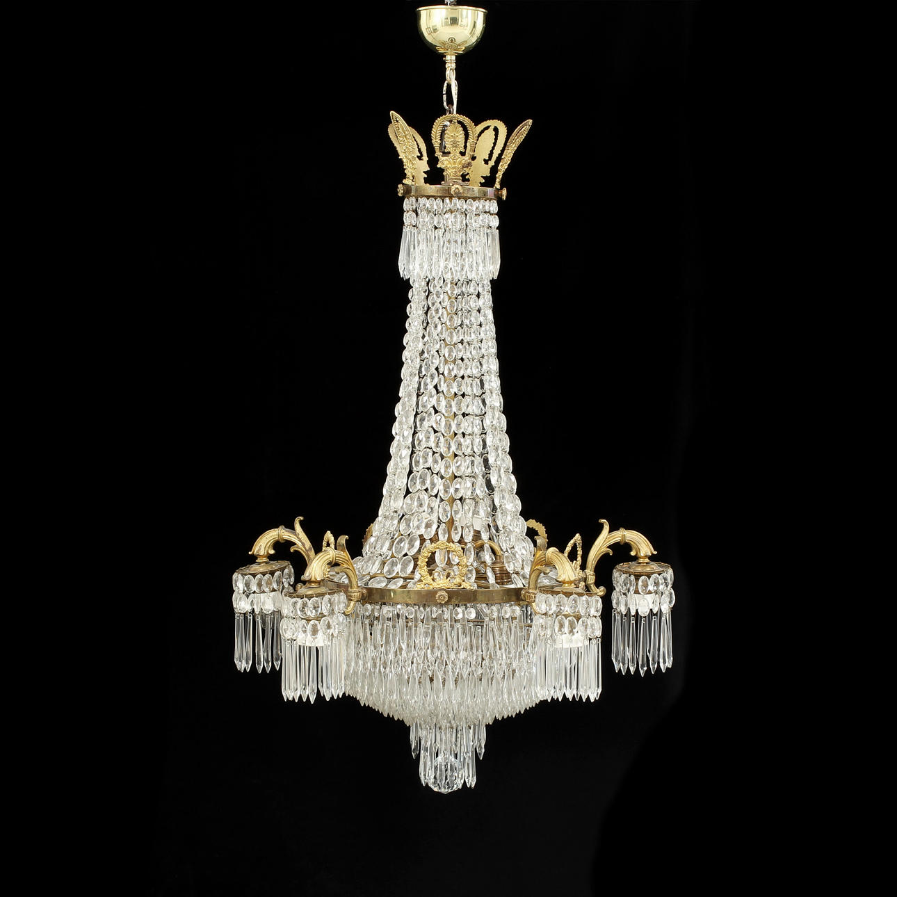 TAKKRONA, empirestil, 1800/1900-tal, höjd 118 cm.