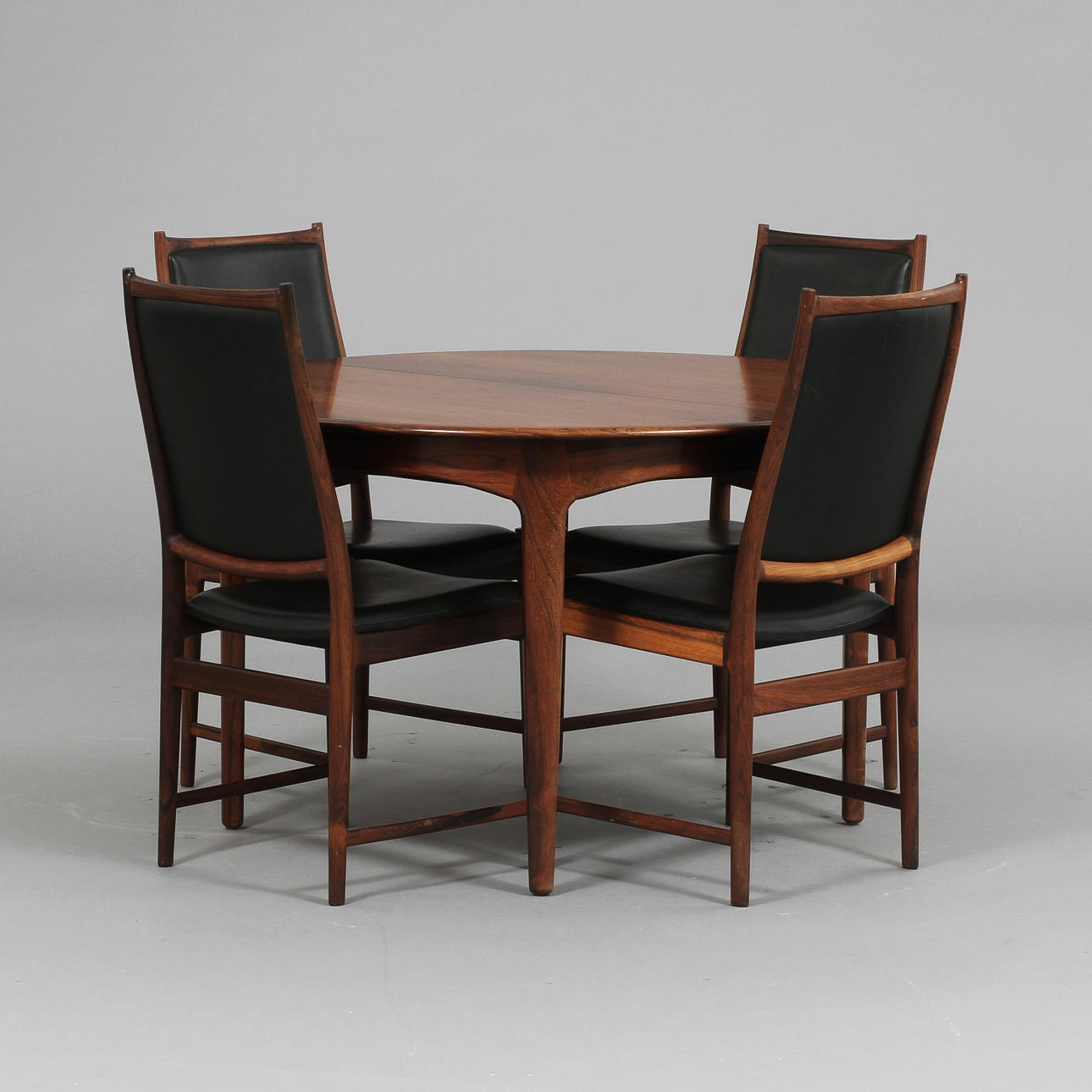 MATSALSMÖBEL, 9 delar, palisander, Torbjörn Afdal för Bruksbo, Norge.