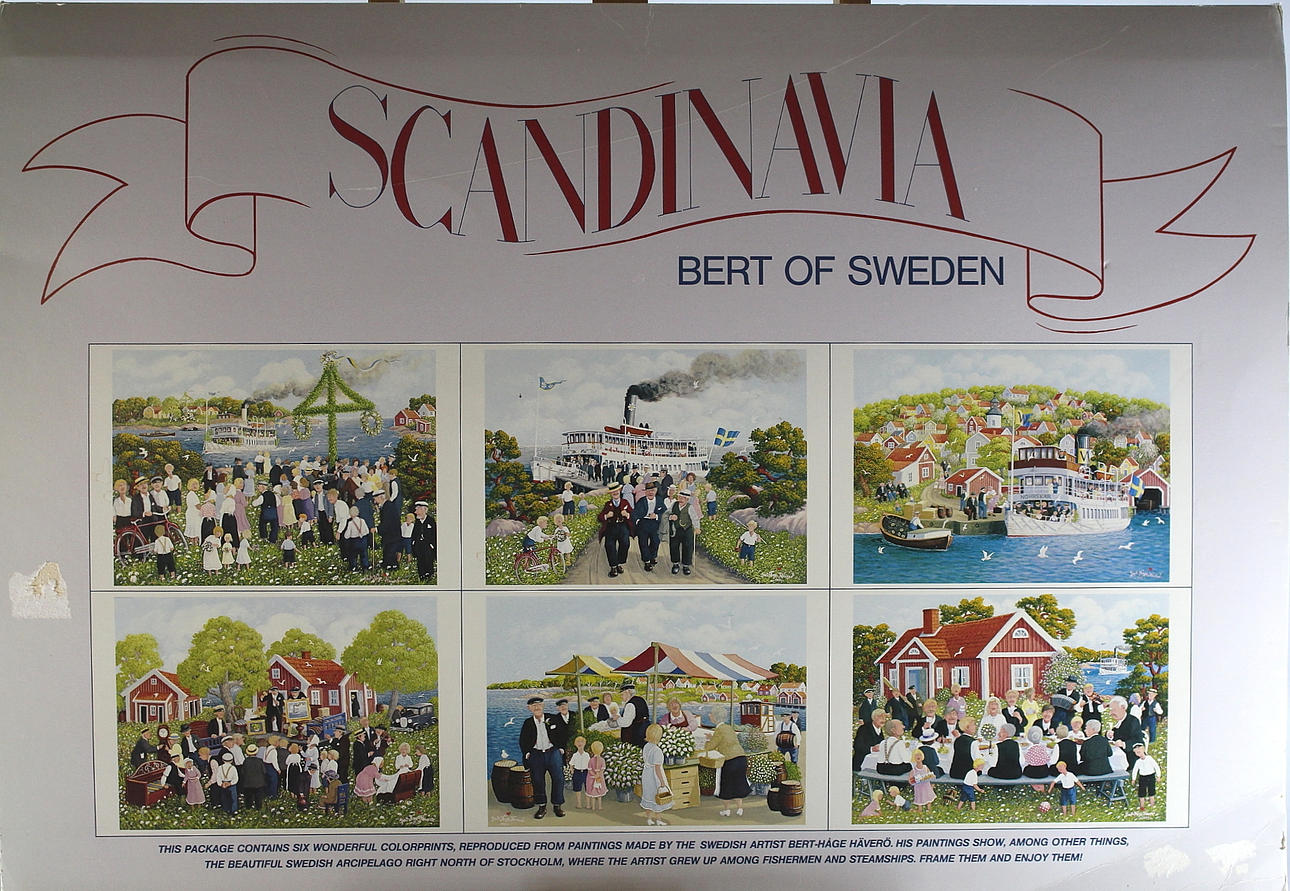 REPRODUKTIONER, 6 st, Bert Håge Häverö.