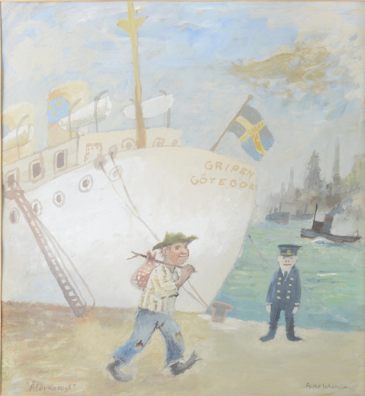 FOLKE JOHANSSON. Gouache.