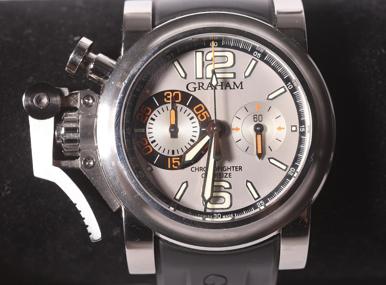 GRAHAM ARMBANDSUR, CHRONOFIGHTER, STOPPUR.