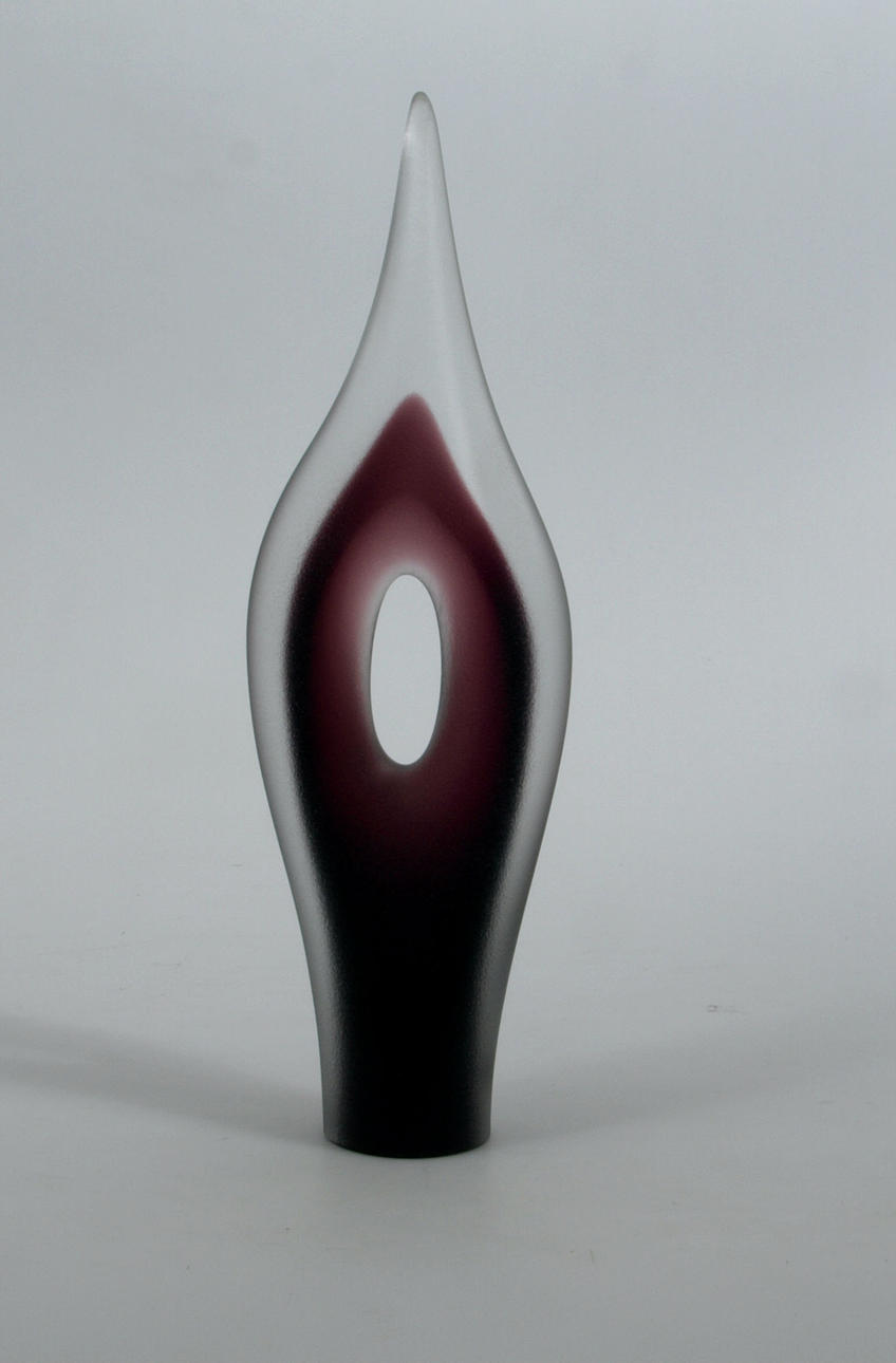 WICTOR BERNDT. Skulptur, glas, Flygsfors, signerad Berndt -60.