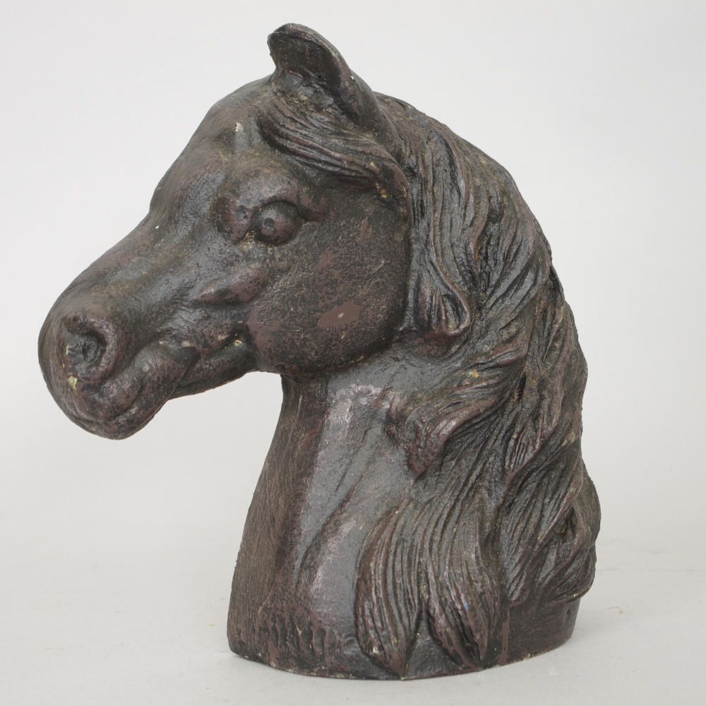 DÖRRSTOPP, häst, gjutjärn, samtida.