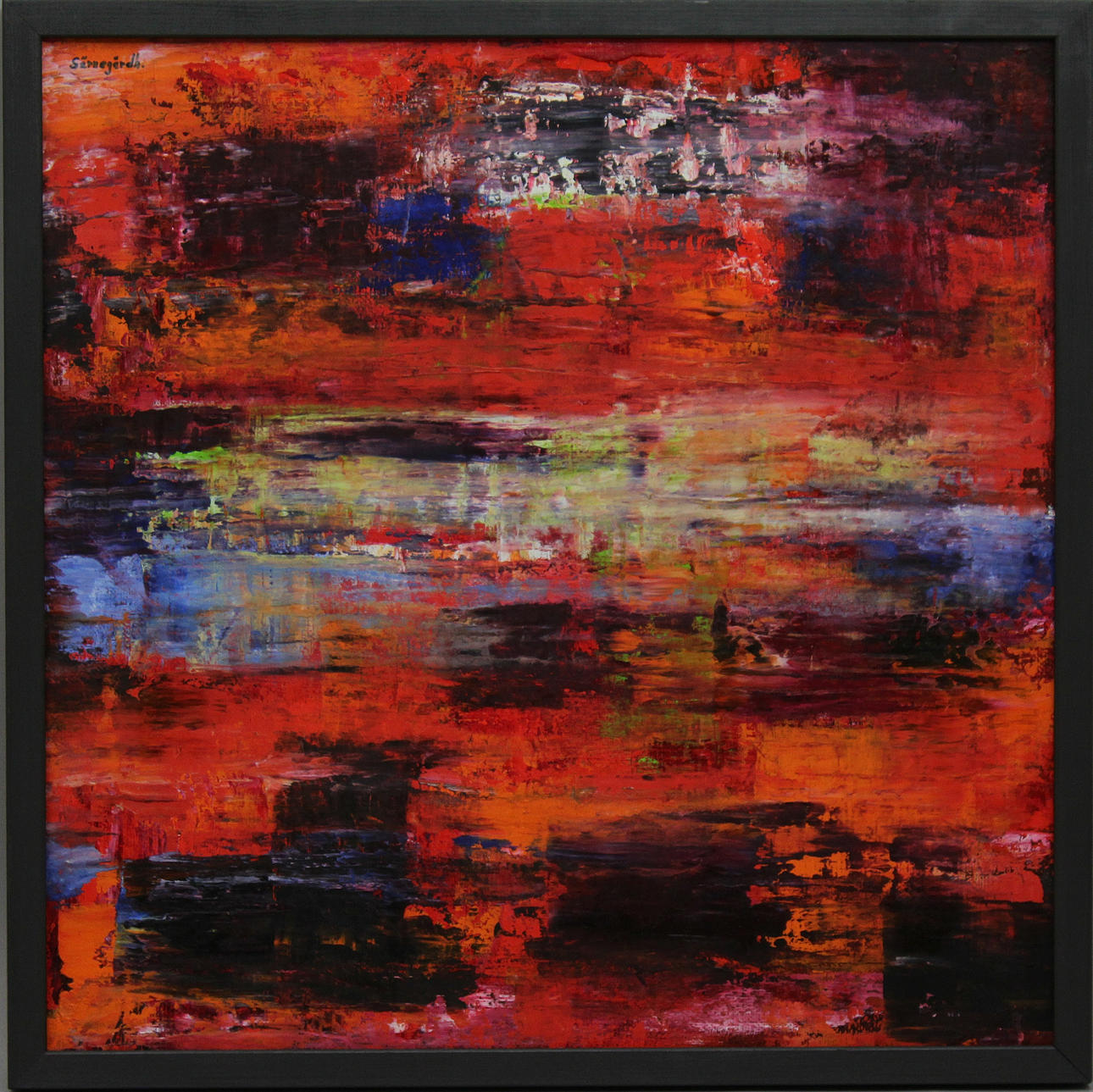 ULF SÄRNEGÅRDH. "Noteringar". Olja på duk. Signerad Särnegårdh.