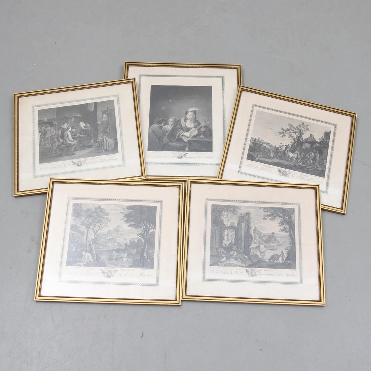 GRAVYRER, 5 st, 1800-tal.