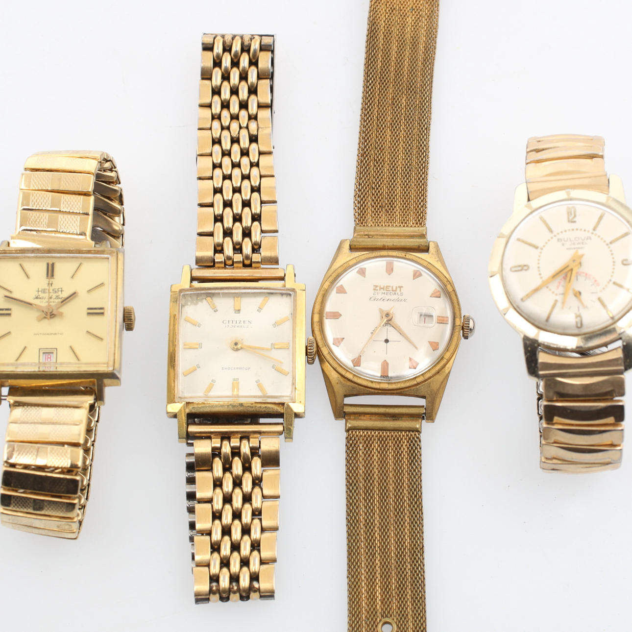 WRISTWATCH, 4 pcs., manual, 1900s.