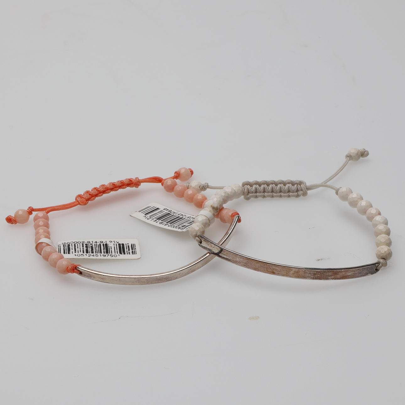 THOMAS SABO. rannekoru, 2 kpl, hopeaa & helmiä, "Love Bridge", nykyaikainen.