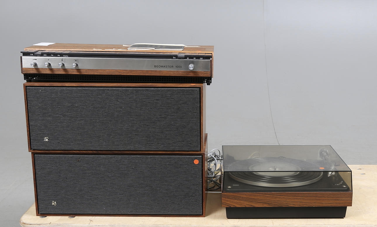 STEREO, 4 delar, Bang & Olufsen, Danmark, 1960/70-tal.