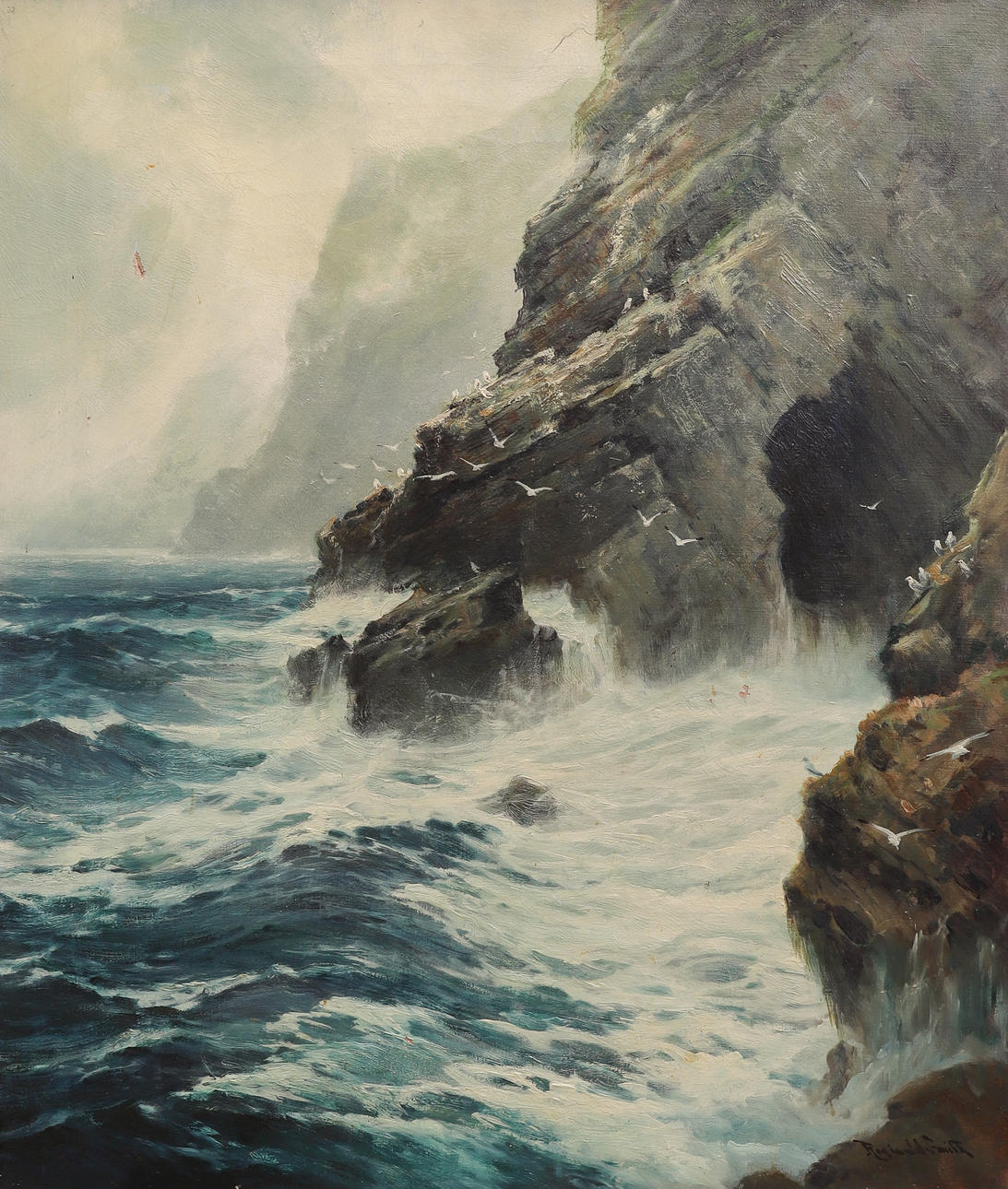 REGINALD SMITH (1855-1925). WIDEMOUTH BAY - NÄRA BUDE (2).