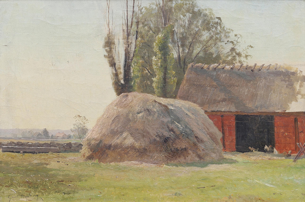 GUSTAF RYDBERG. Olja på duk, signerad. Konst - Måleri - Auctionet