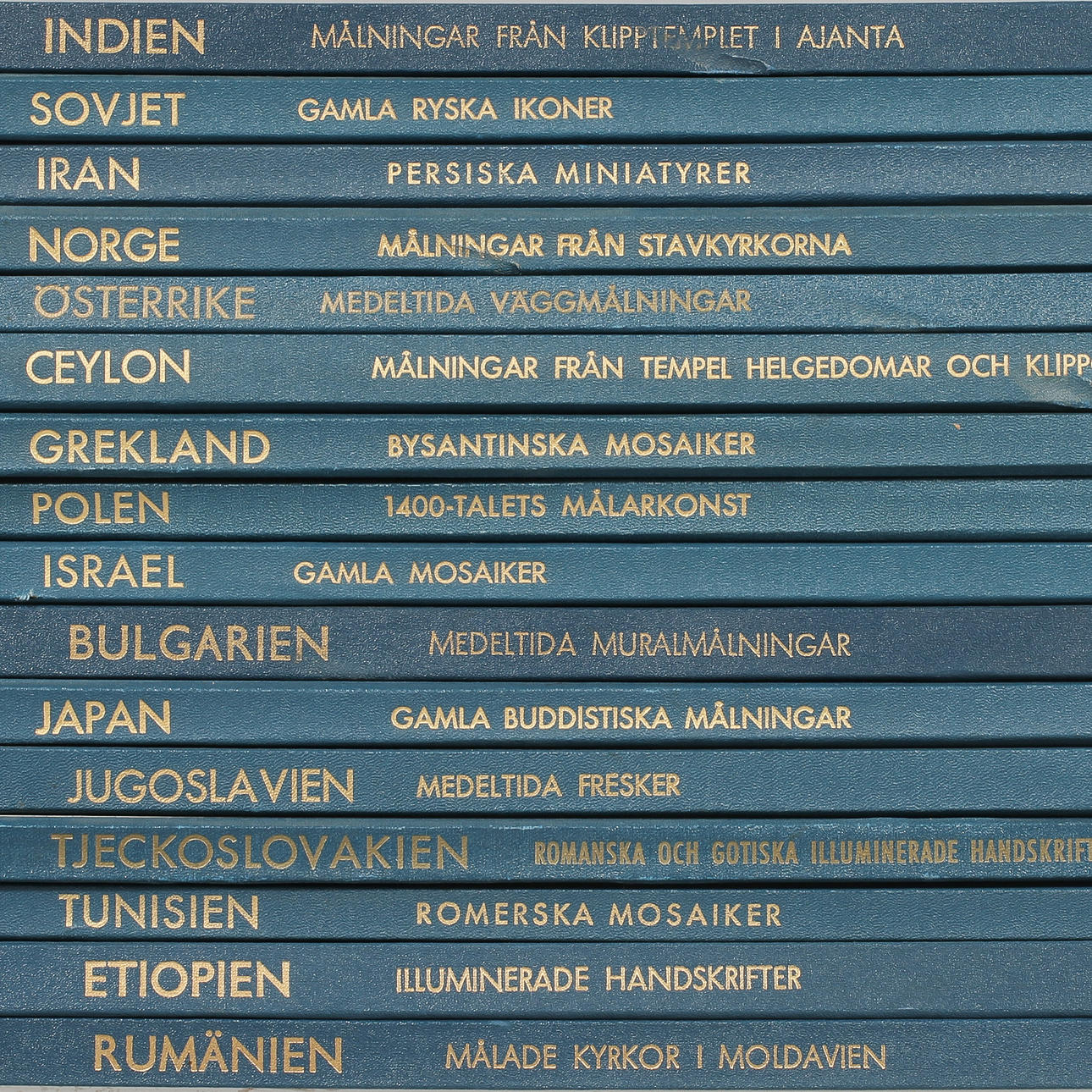 BOKVERK, 16 volymer, Unescos stora konstbibliotek, Italien 1960-tal.