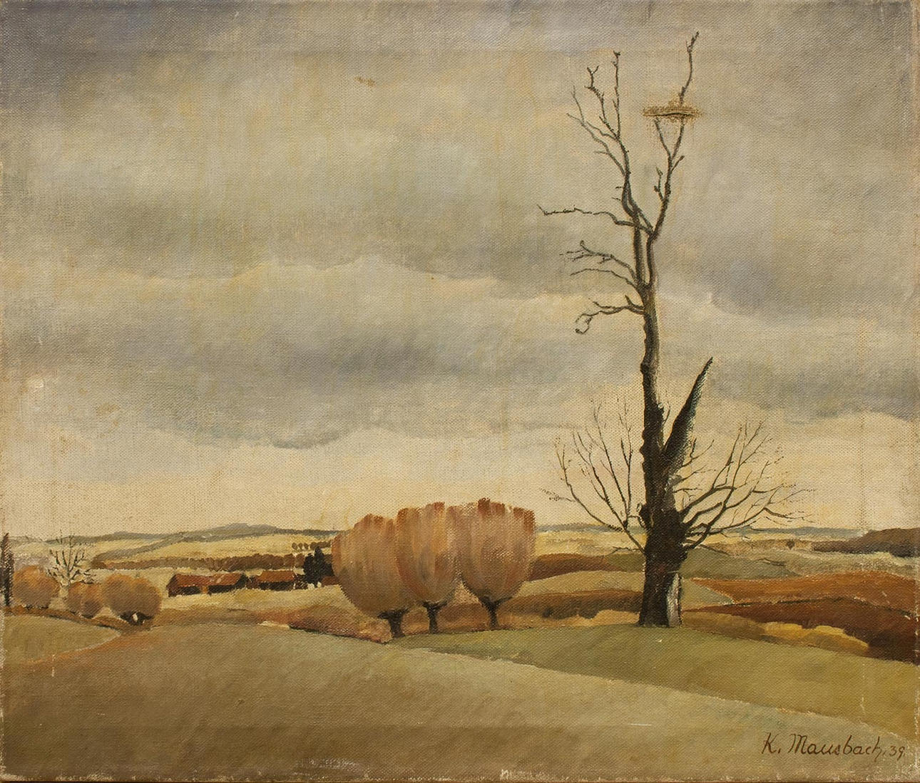 KARL MAUSBACH. Weite Landschaft.