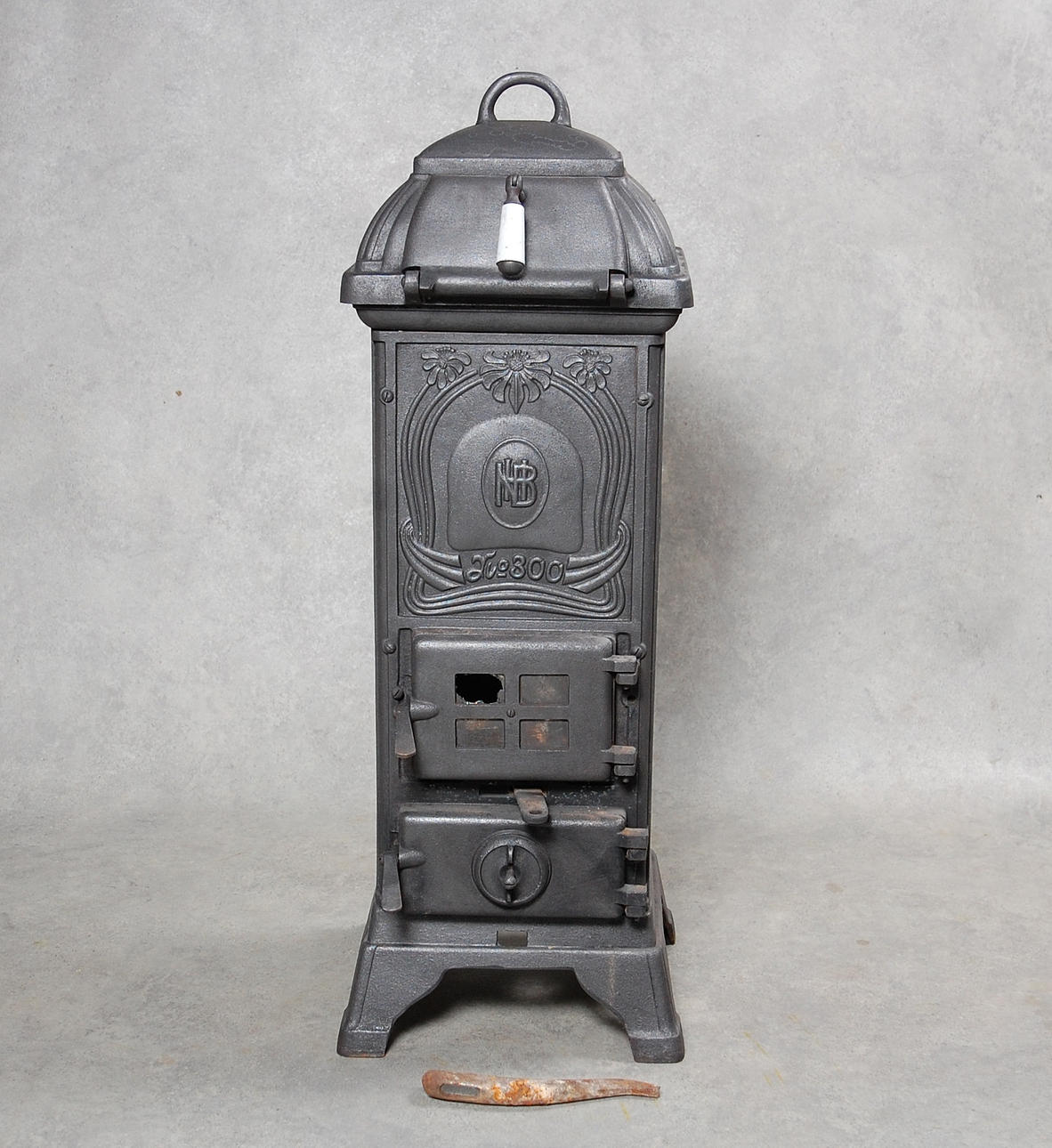 KAMIN, gjutjärn, Norrahammars Bruk, Nr:300, 1900-talets början.