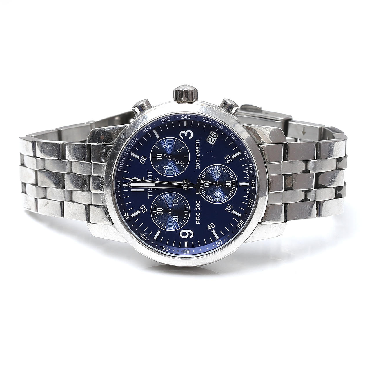 TISSOT PRC 200, Armbanduhr, Quarz, Chronograph, Datum.