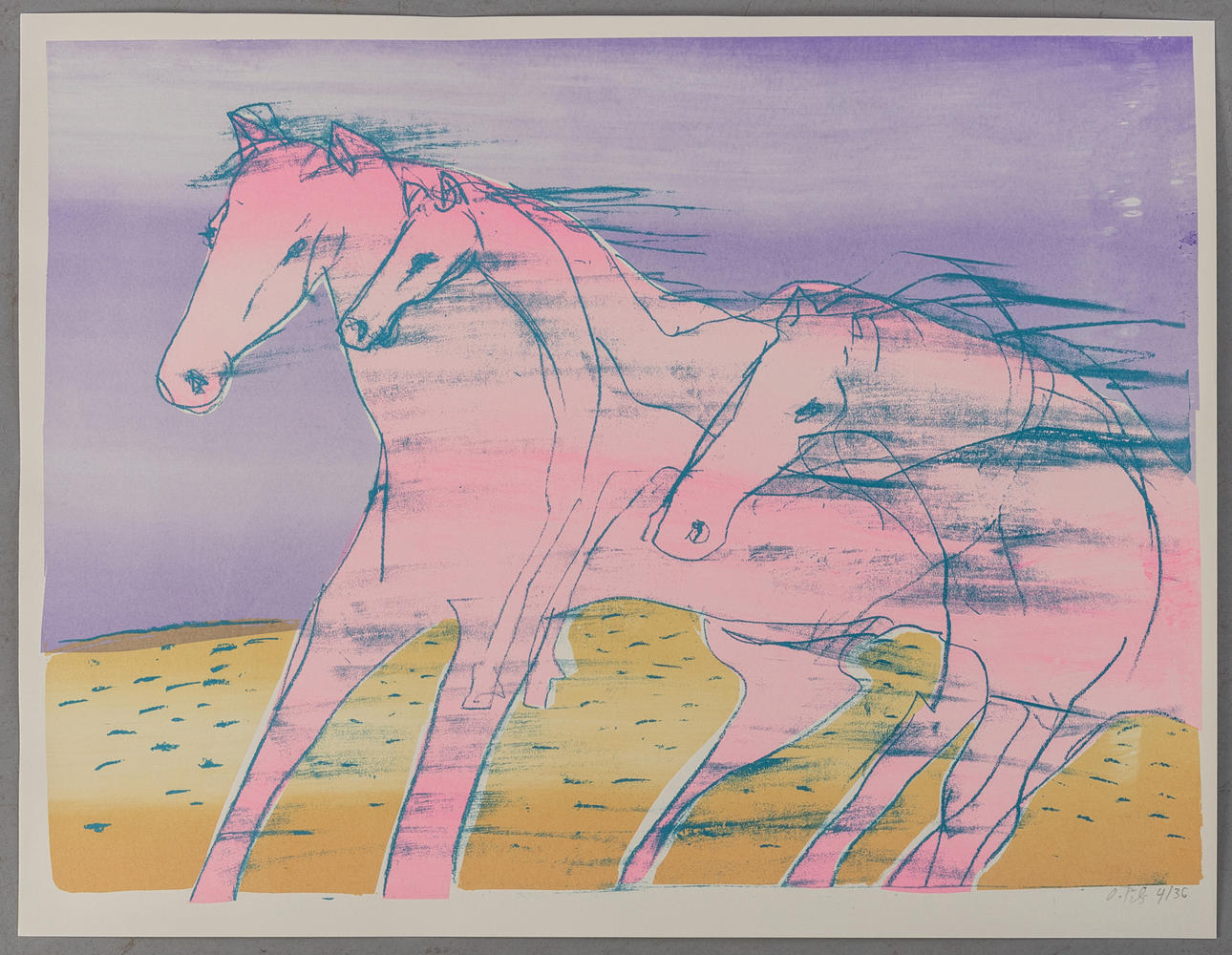 OLIVIA PILS (GEB.1971). caballos en el viento.