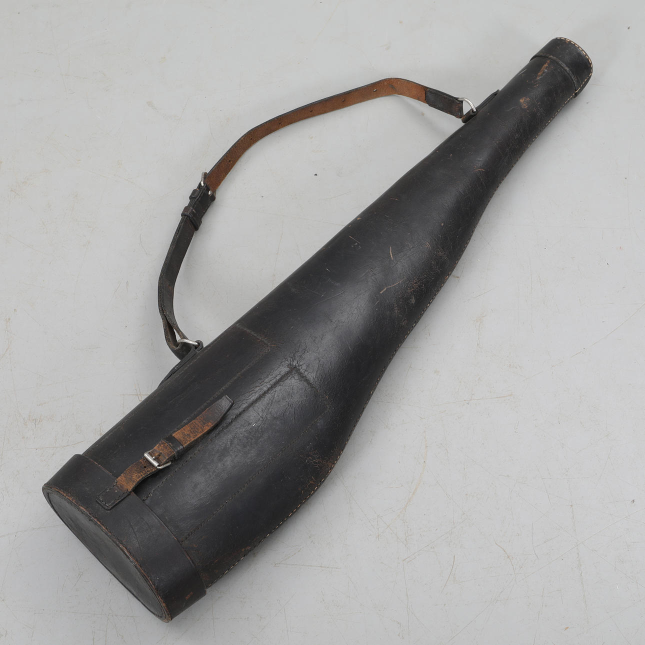 GUN CASE, Leather "ham".