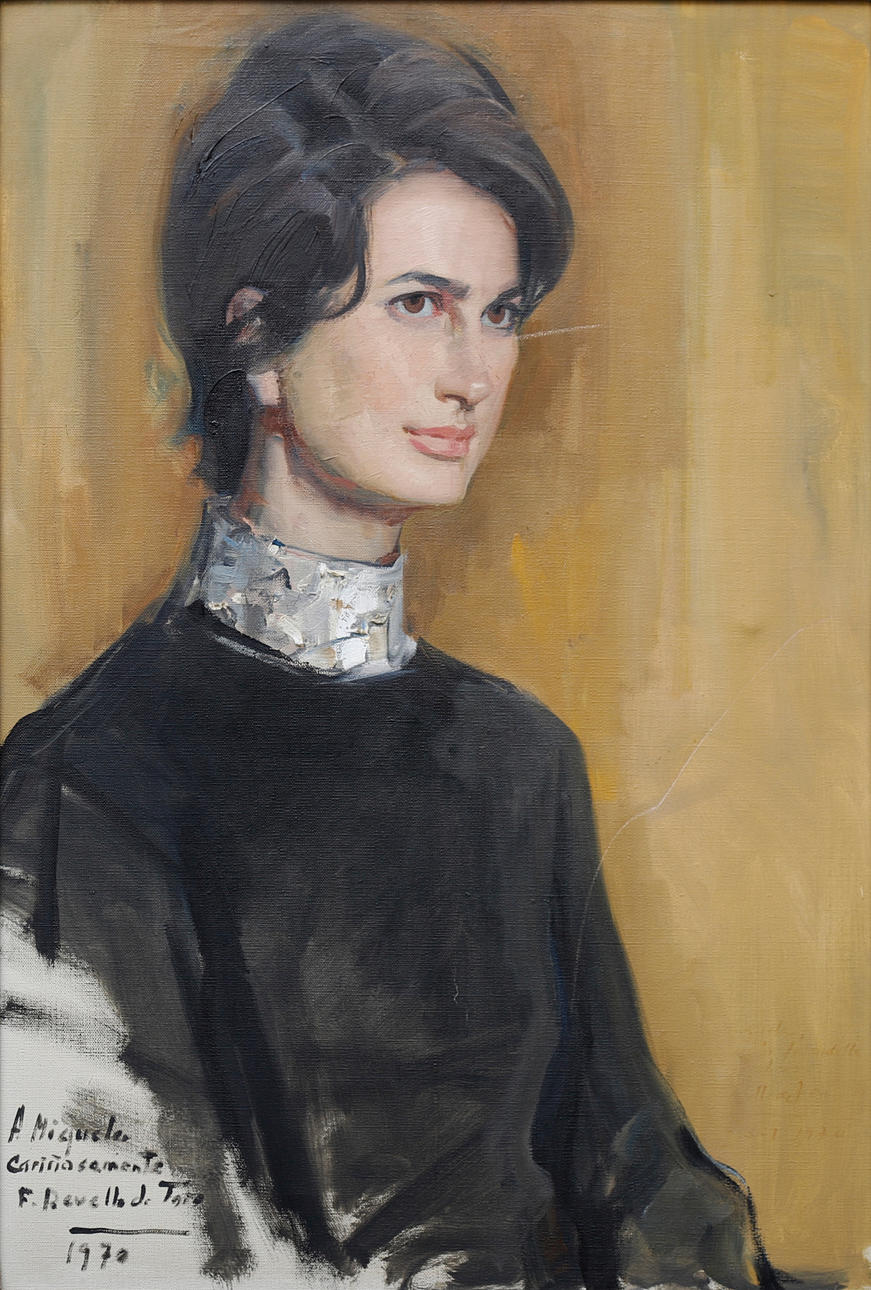 FÉLIX REVELLO DE TORO. Retrato de Miguela Gotor.