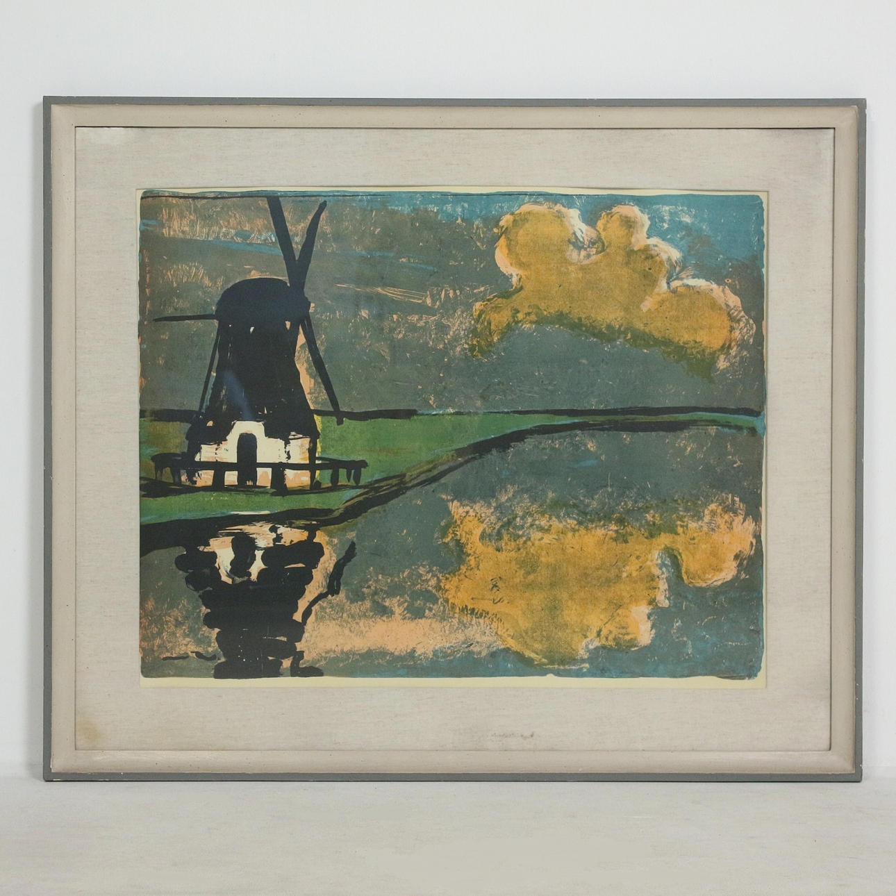 EMIL NOLDE. Nach. 'Windmühle', Lithografie.