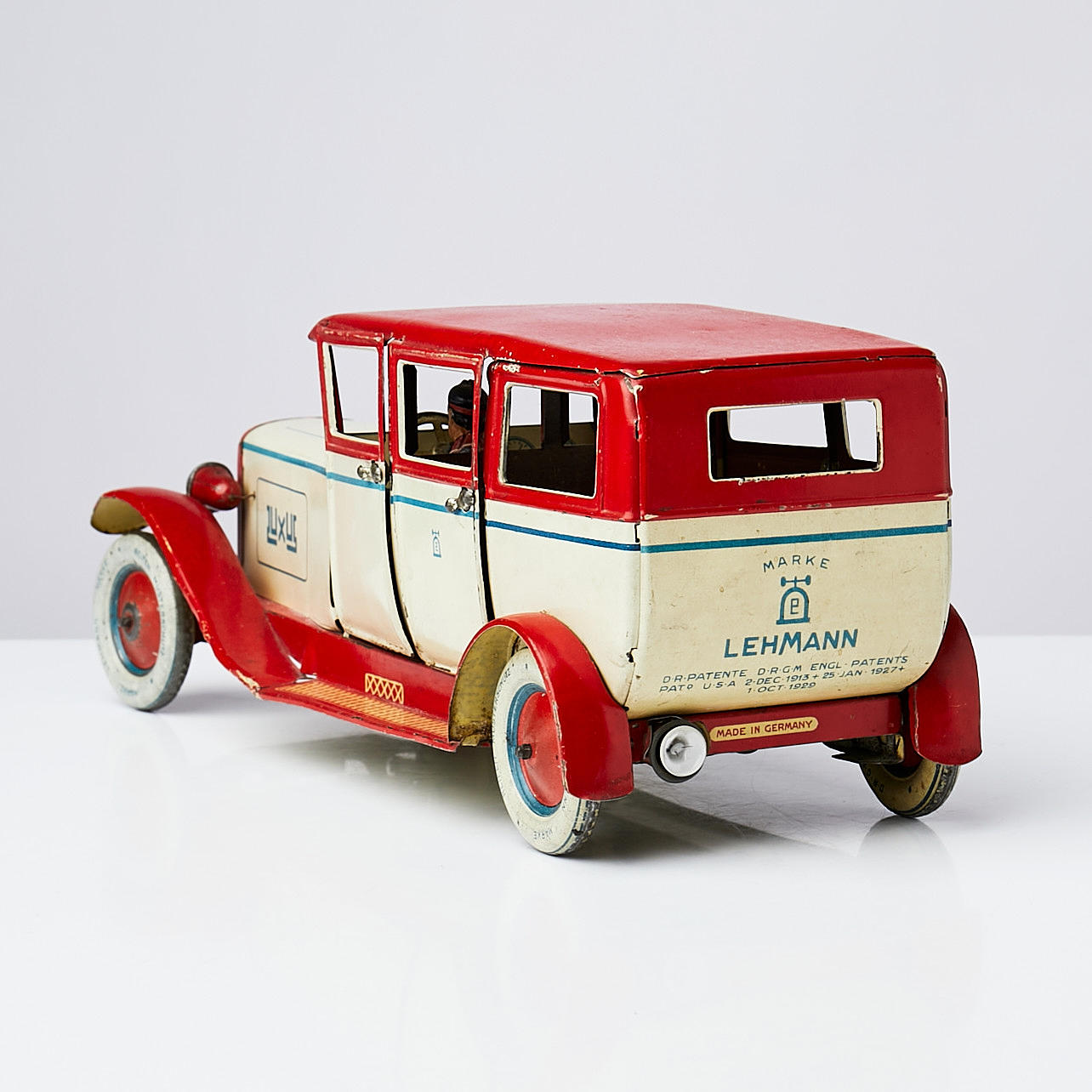Grande Voiture Ancienne DBS 540 Reproduction Lehmann - Jouet En Tôle 35 Cm