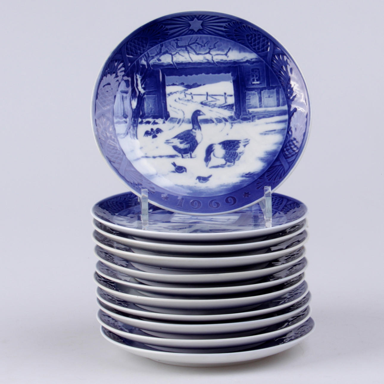 JULTALLRIKAR, 11 st. Royal Copenhagen, 1960-1969.