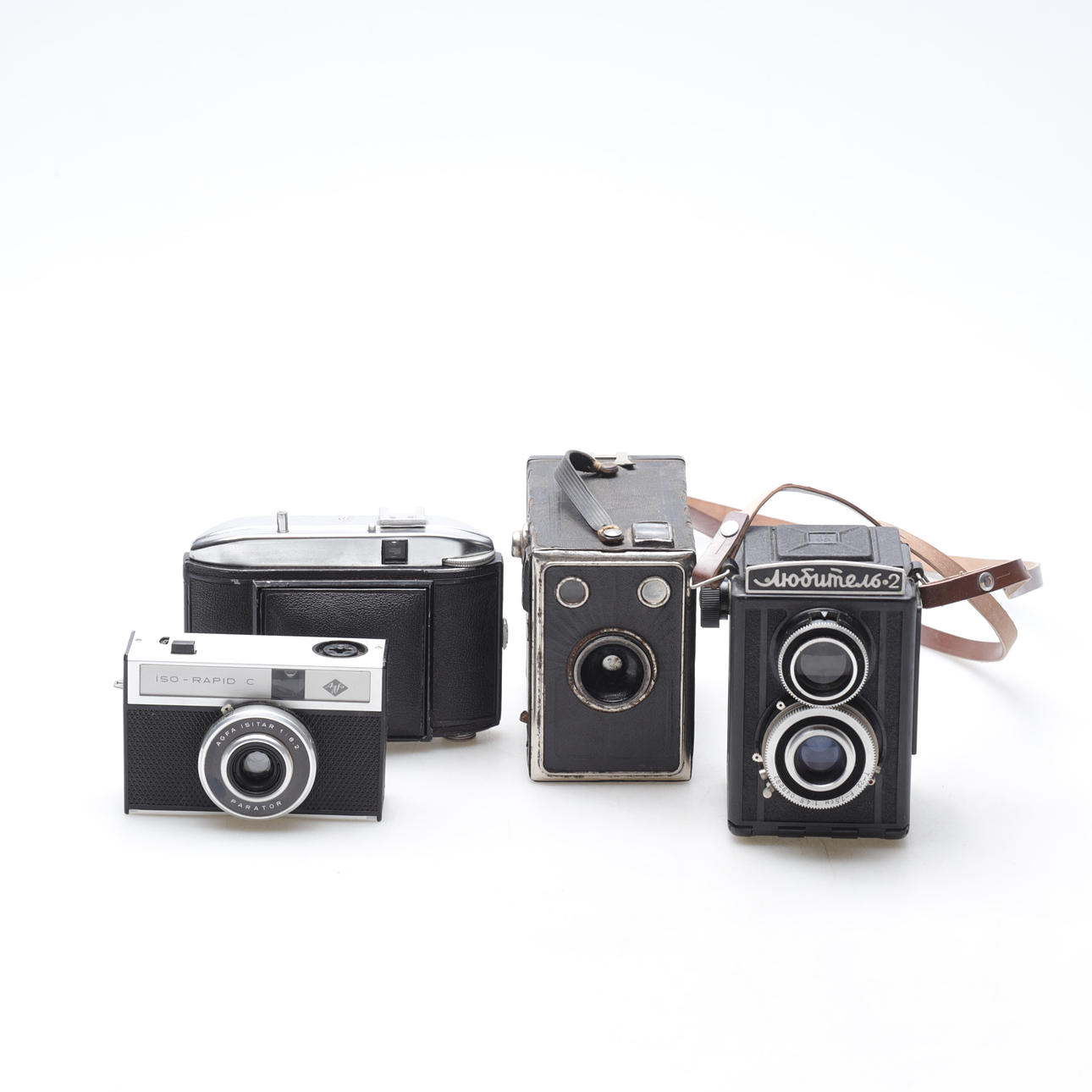 CAMERAS, 3 pcs, i.a. AGFA & Trixette.