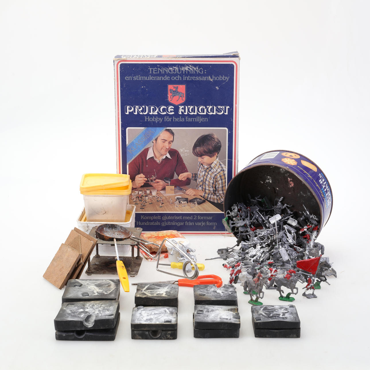 TIN SOLDATER og FORM, værktøj, tilbehør.
