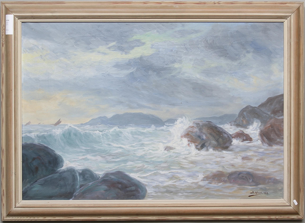 OIDENTIFIERAD KONSTNÄR. Olja på duk, signerad och daterad 1924.