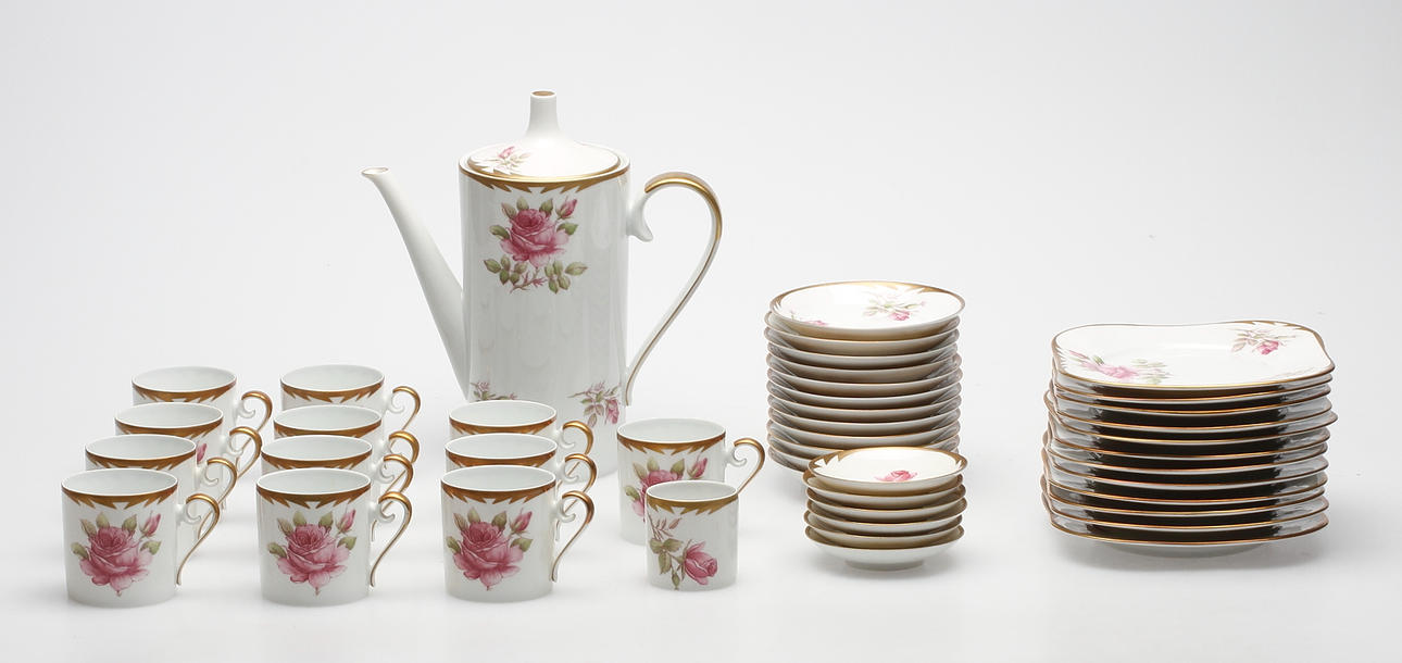 SERVISDELAR, 32 delar, porslin, Hackefors.