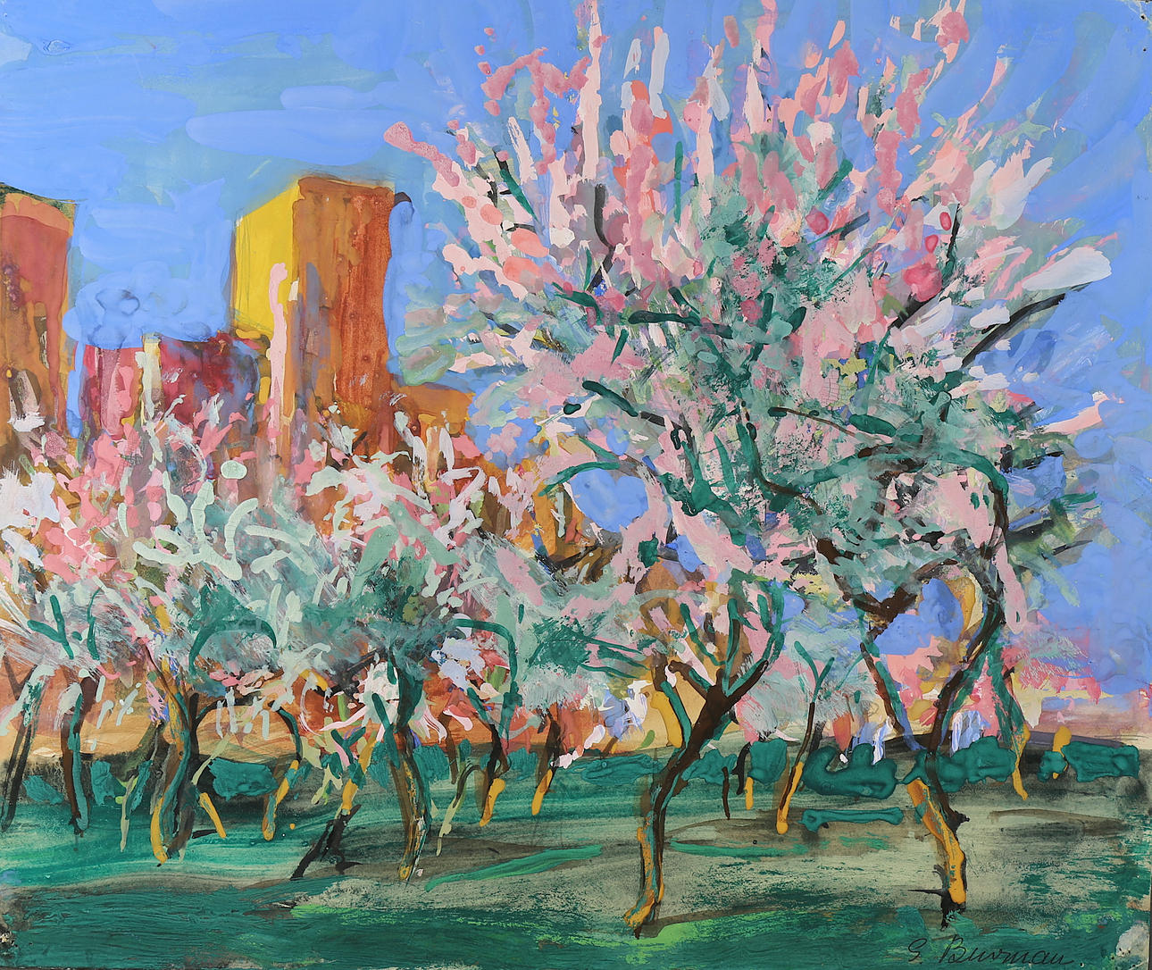 SIEGFRIED BURMANN. "Arboleda - posada".