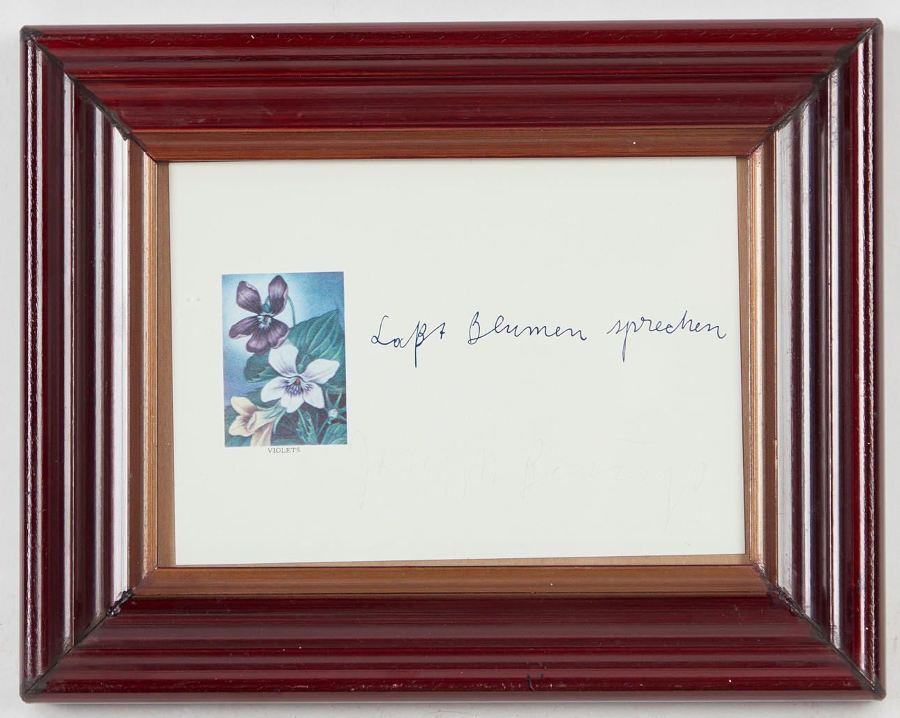 JOSEPH BEUYS. Farboffset, 'Laßt Blumen sprechen', 1974.