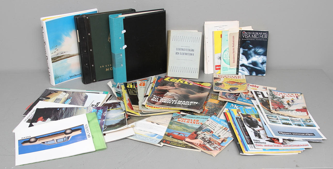 KATALOGER, med mera bland annat 1900-talets mitt.