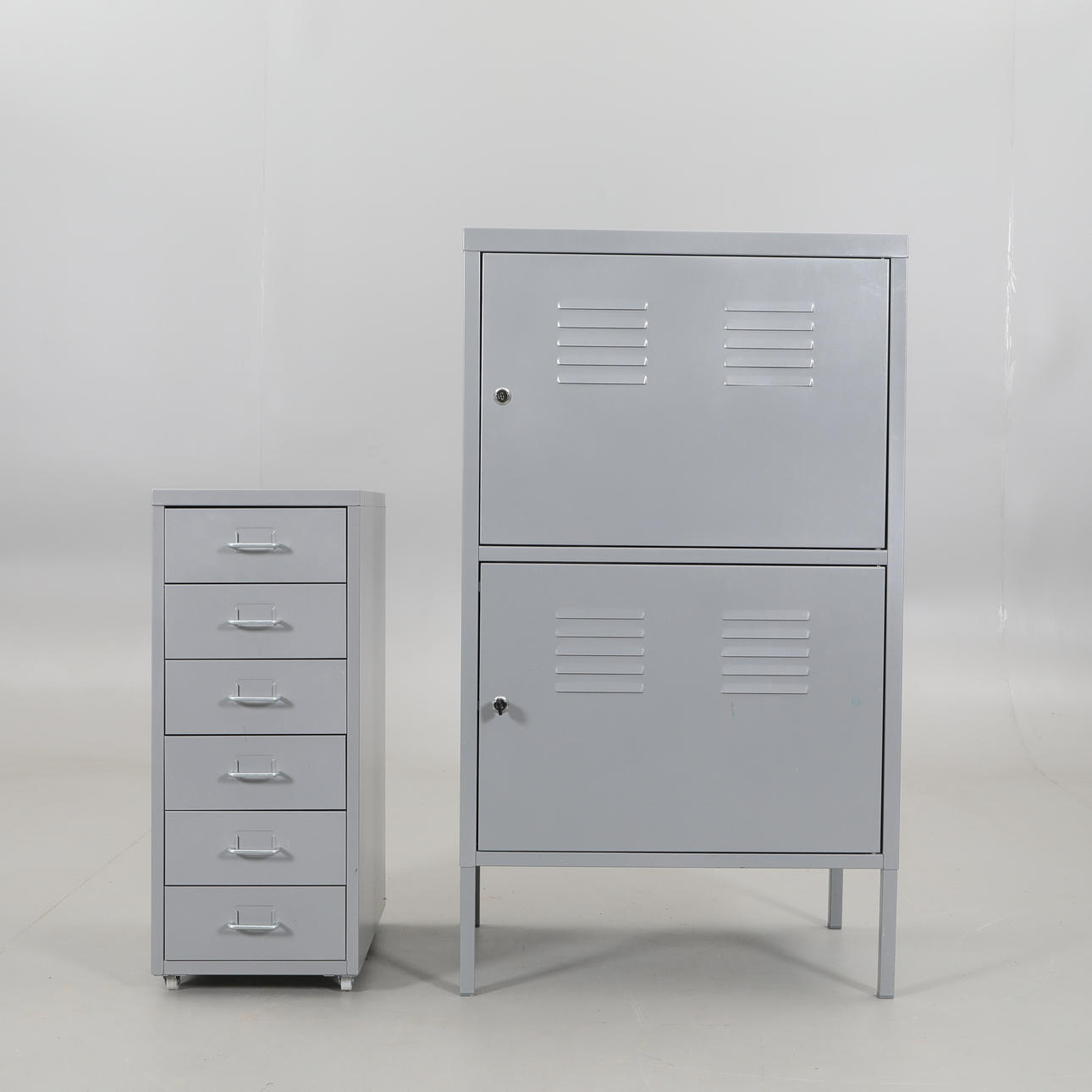 TIN CABINET and DOCUMENT CABINET in tin.