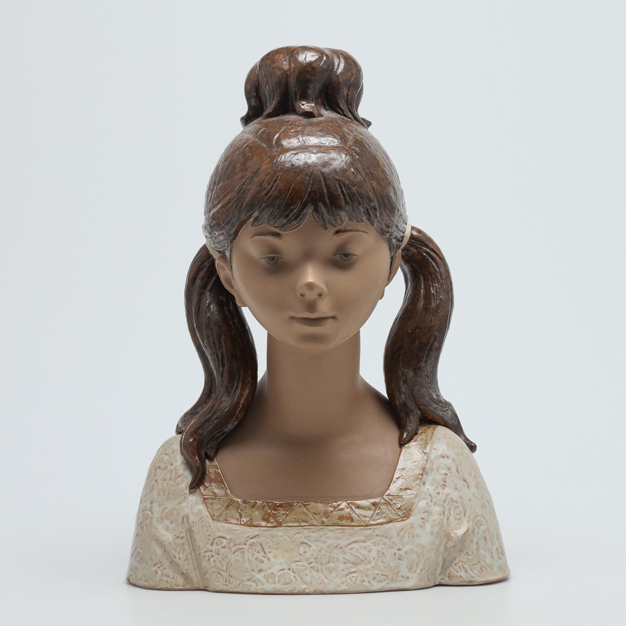 LLADRO, busto, niña.