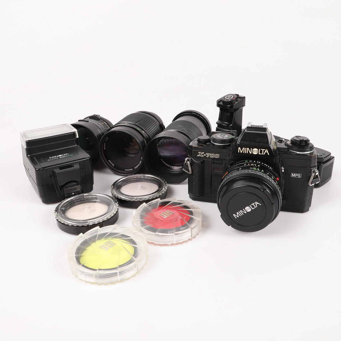 KAMERA, mit Zubehör, Minolta X-700.