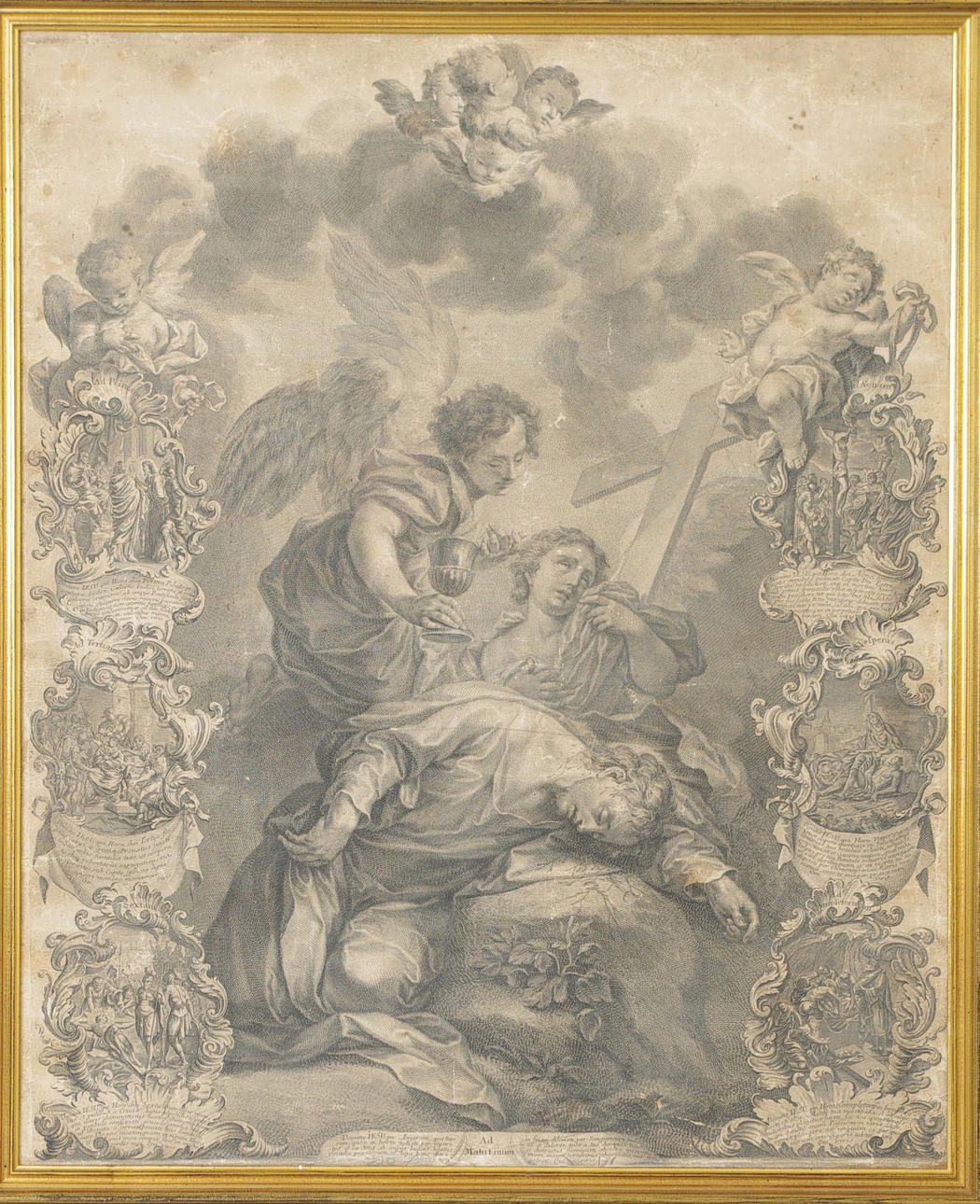 ÄLDRE TRYCK, religiöst motiv.