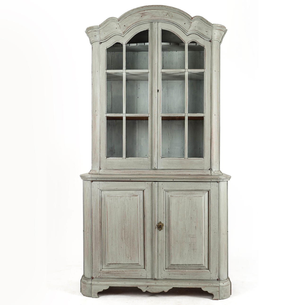 A rococo display cabinet, 18th century.