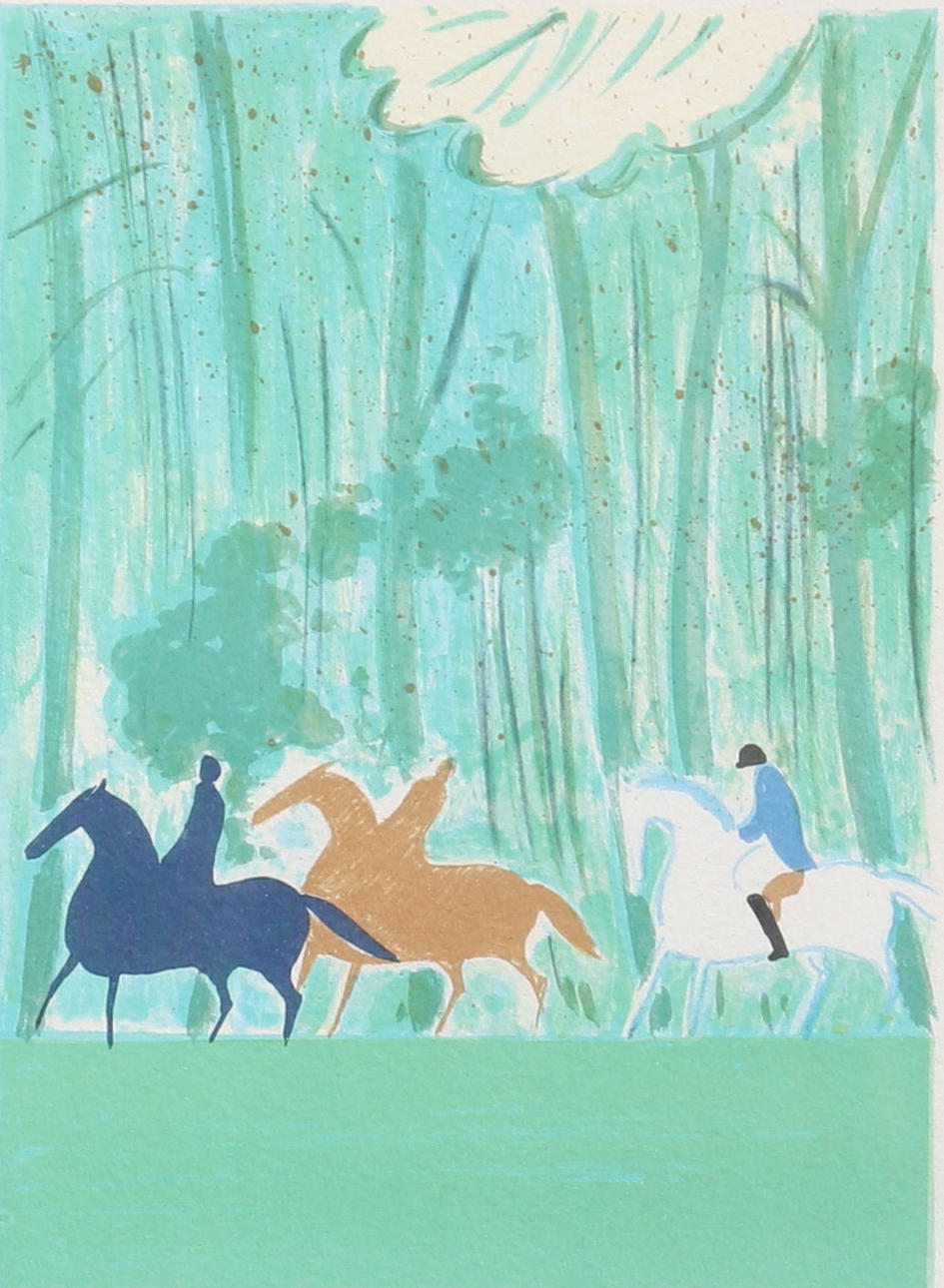 SERGE LASSUS. Color lithograph, signed, numbered 135/295.
